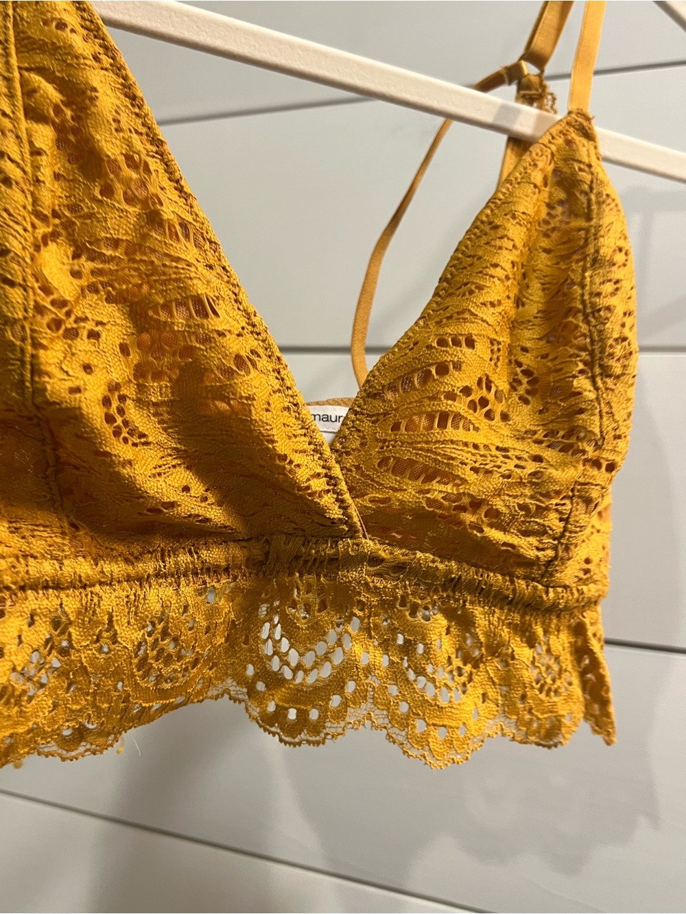 Maurices Mustard Lace Bralette Camisole Top